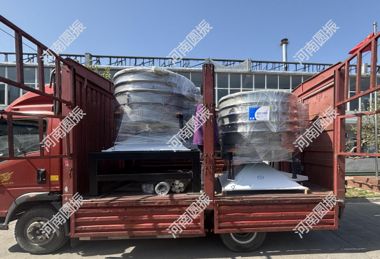 山东省2台摇摆筛装车，今日发货