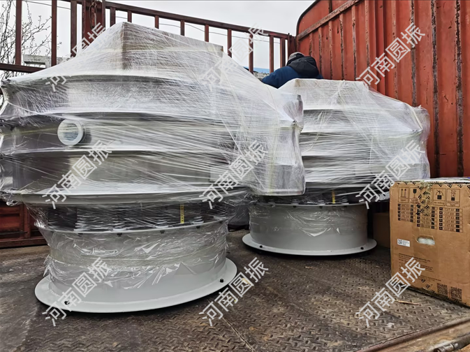 四川省眉山市2台超声波振动筛发货